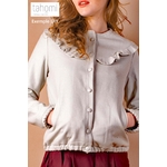 serge-coton-bio-gots-gris-paillettes-modele-blouson