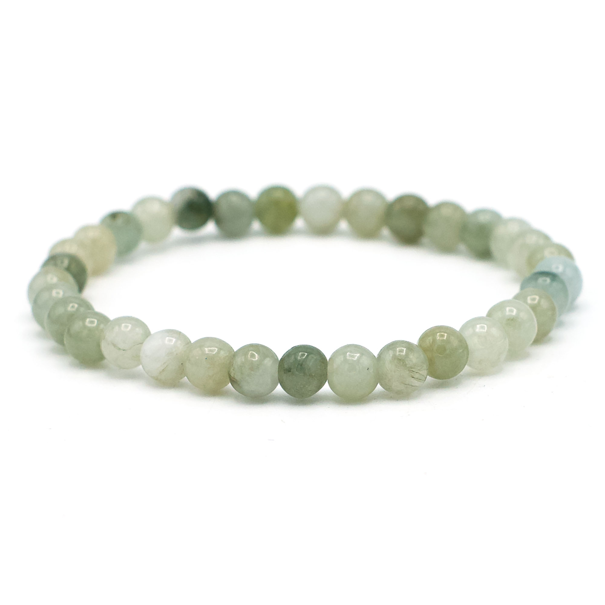 Bracelet Jonc Ancien En Jade Vert épinard – Section Ronde, Marbré – XIXe Siècle, Origine Asie – État Conservé