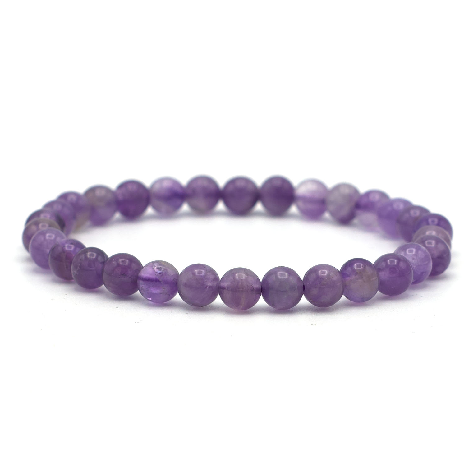 ronde 6 mm bracelet en pierre naturelle daméthyste copie