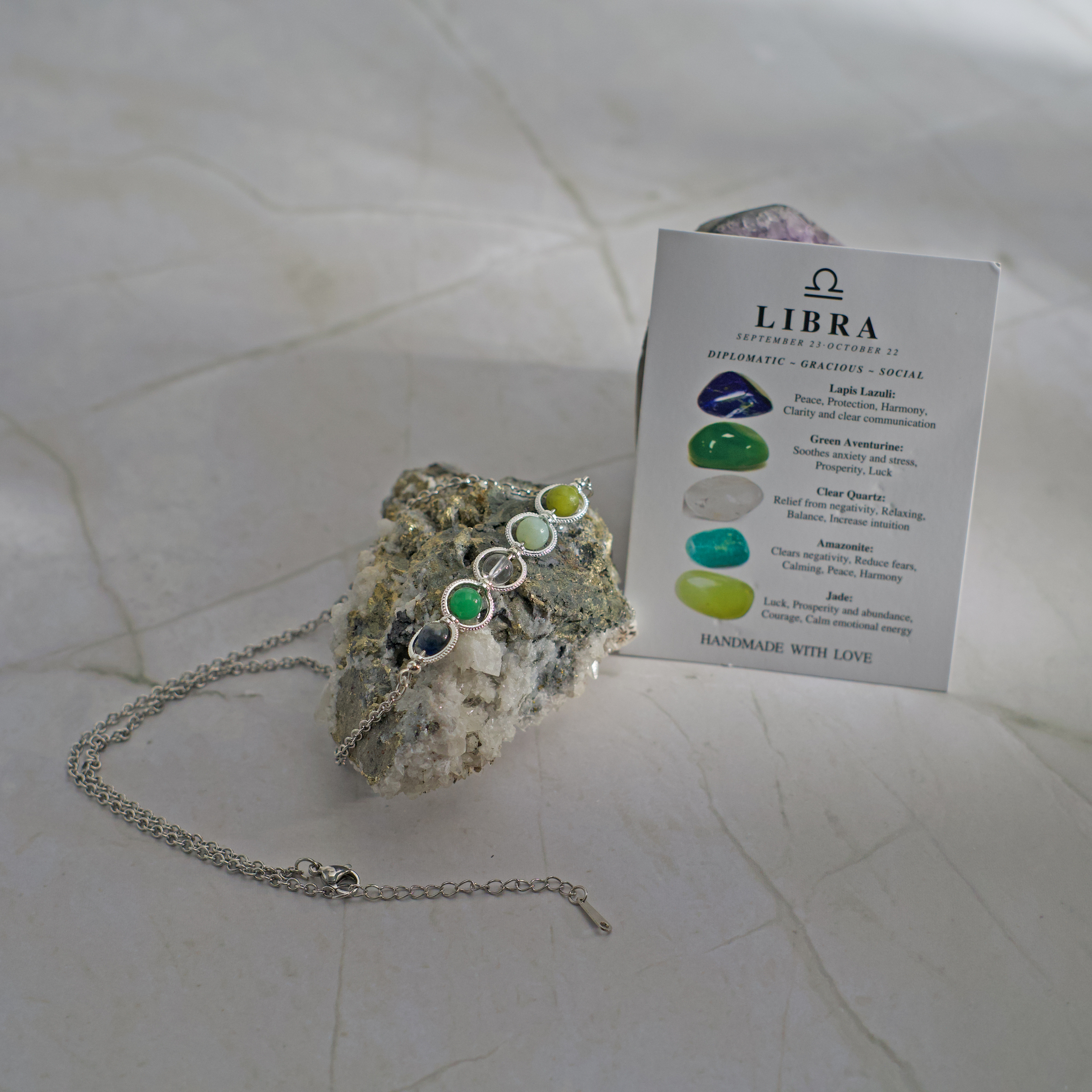 Signe Astrologique Bague Emotional Collier Zodiaque Balance