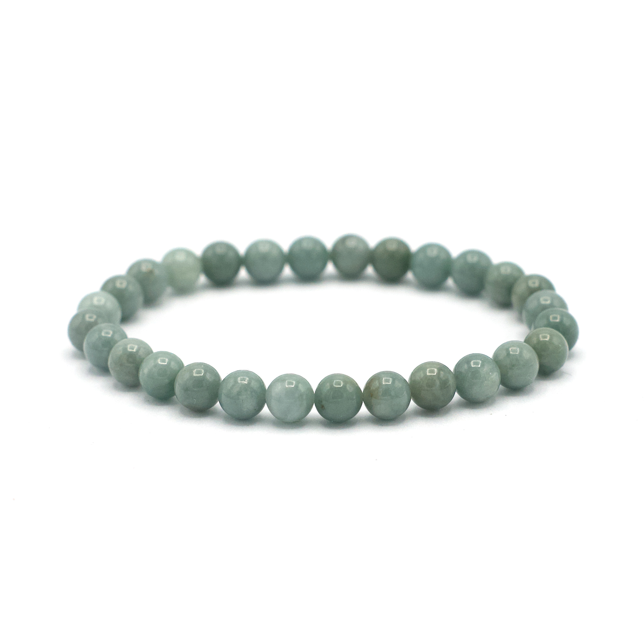 ronde 6 mm jadeïte de Birmanie