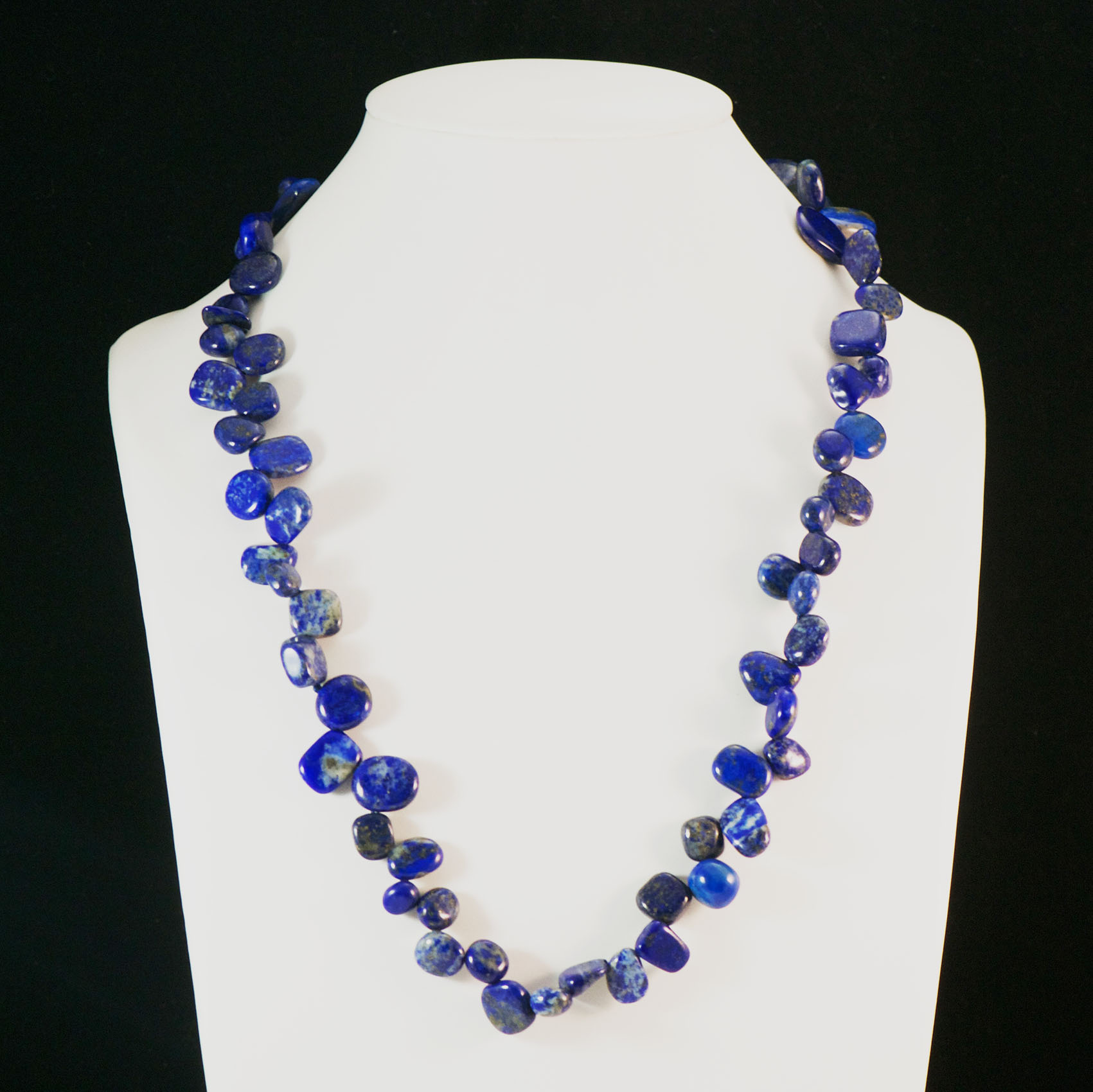 F Ts baroque 1 collier en pierre naturelle de lapis lazuli