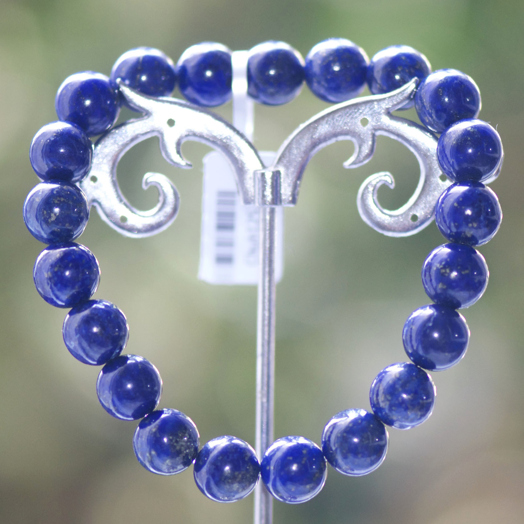 Perle ronde 10 mm 1 bracelet en pierre naturelle de lapis lazuli