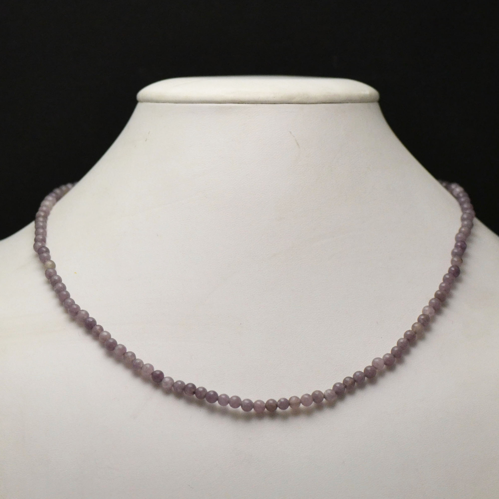 Collier POLKA 11 rhodolite - or rose - La Brune et la Blonde