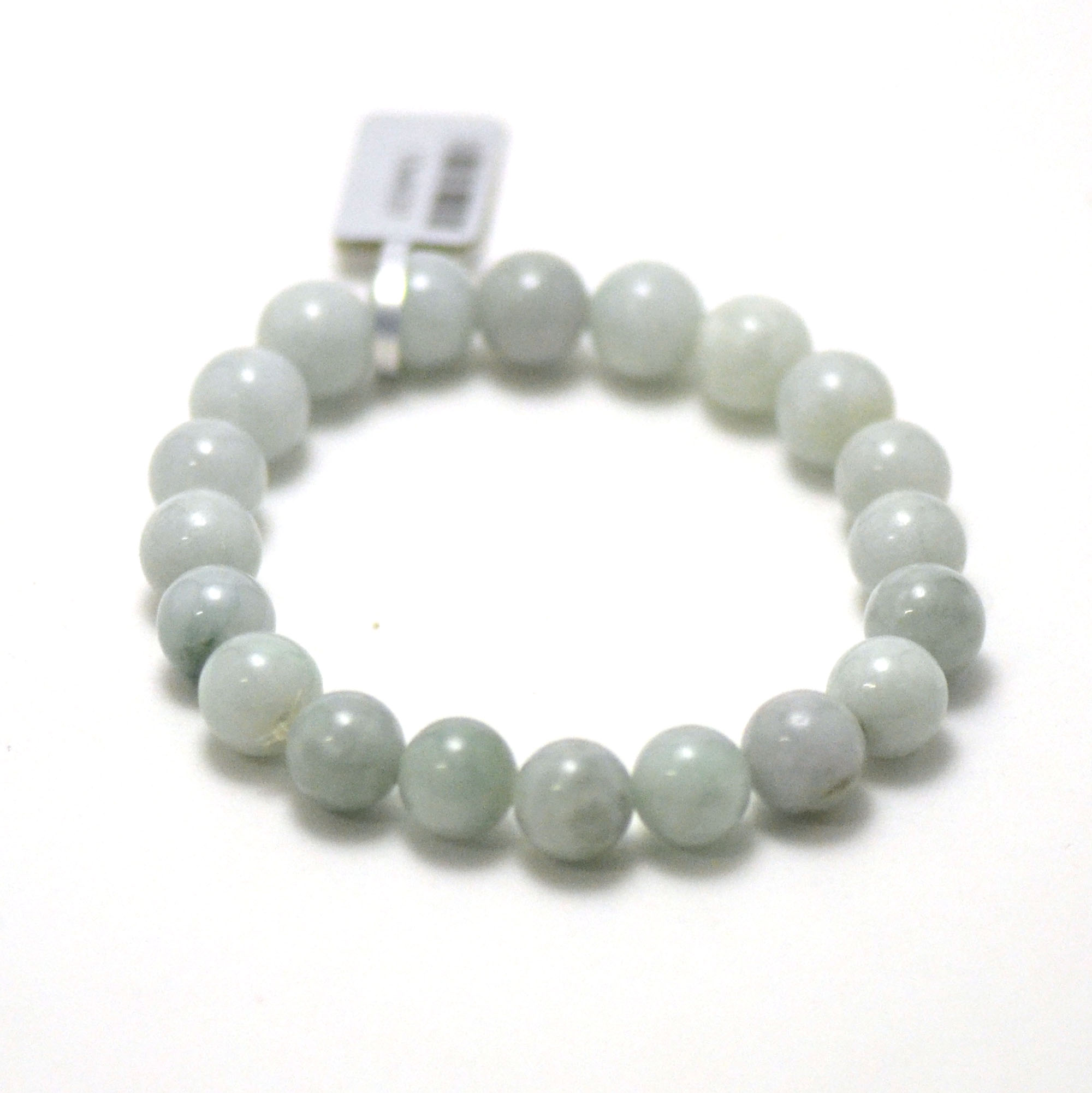 ronde 10 mm vert clair bracelet pierre naturelle de jade