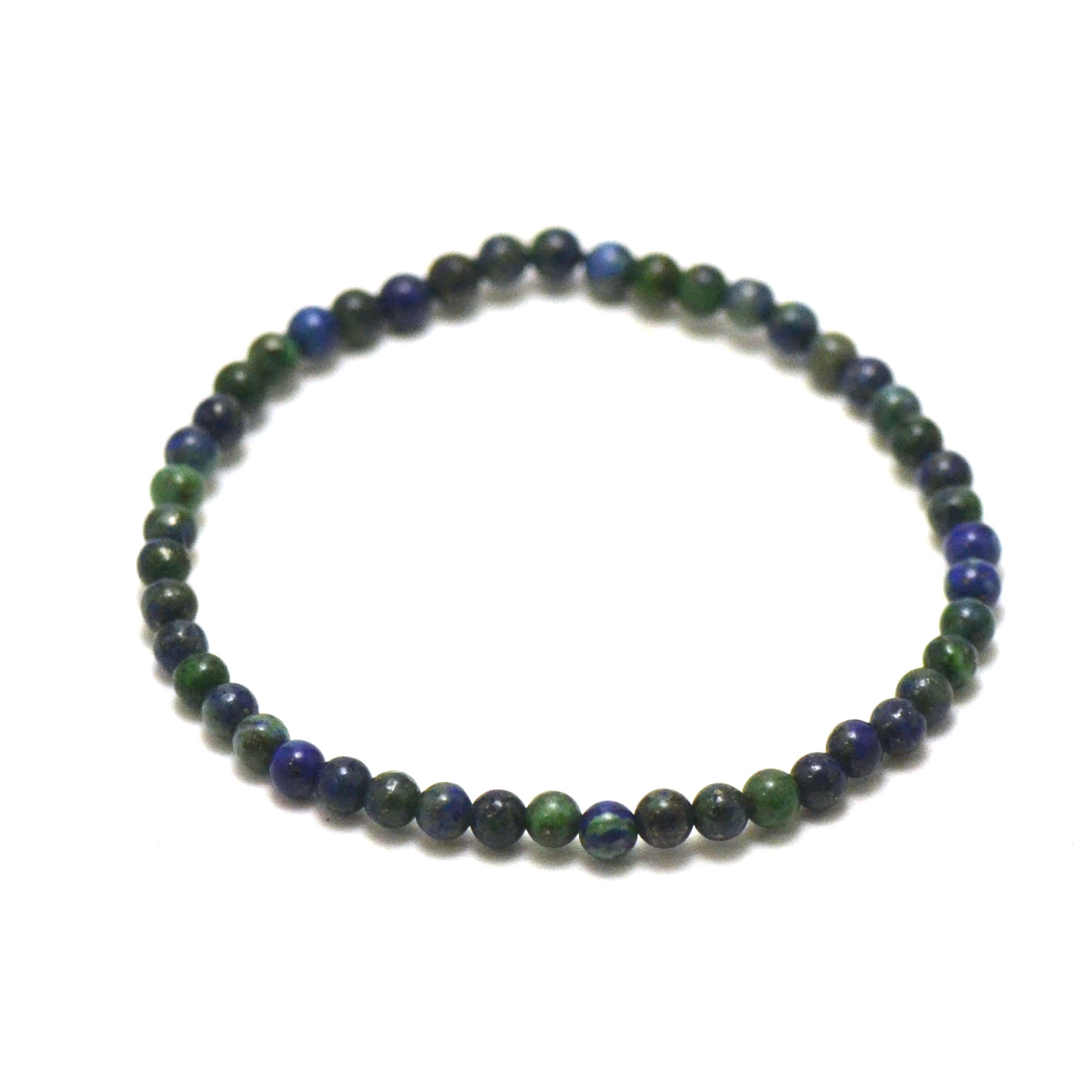 Buy ZUNBELLA Natural Azurite Bracelet 8 mm Crystal Stone Bracelet Round  Shape for Reiki Healing and Crystal Healing Stones (Color : Green & Blue)  at Amazon.in