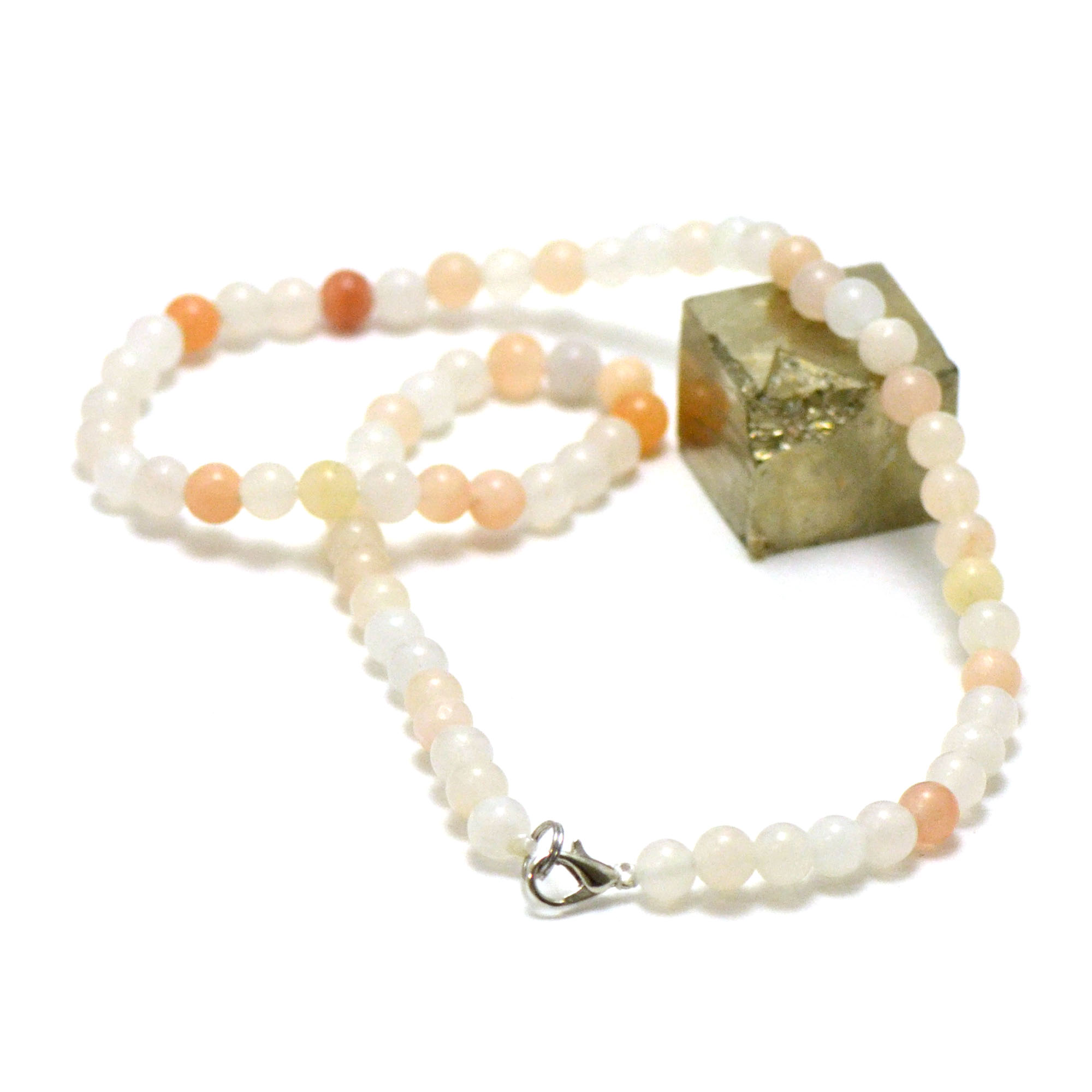 ronde 6 mm 1 collier en pierre naturelle daventurine rose