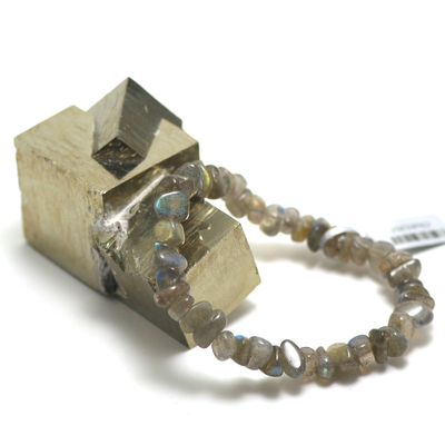 petit chips bracelet en pierre naturelle de labradorite