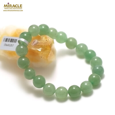 10 mm bracelet en pierre naturelle d'aventurine