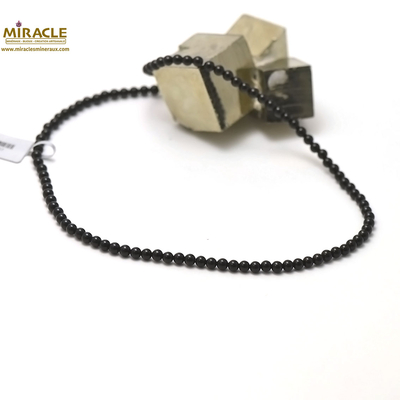 ronde 4 mm 1 collier en pierre naturelle onyx