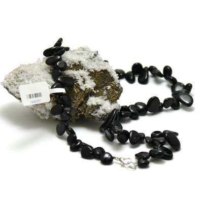 Ts baroque 1 collier en pierre naturelle de tourmaline noir