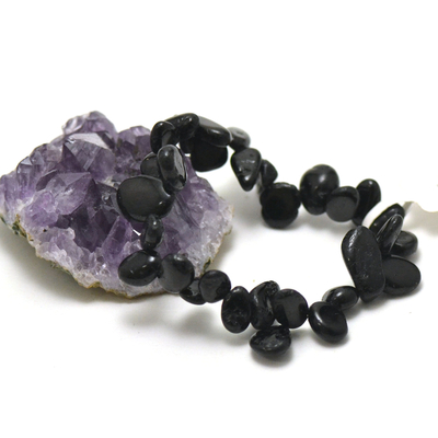 Ts baroque 1 bracelet en pierre naturelle de tourmaline noir