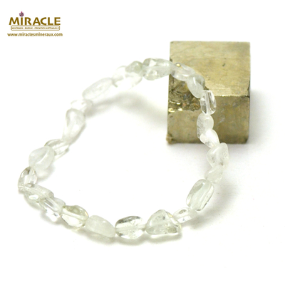 F pierre roulée 1 bracelet en pierre naturelle d'apophyllite