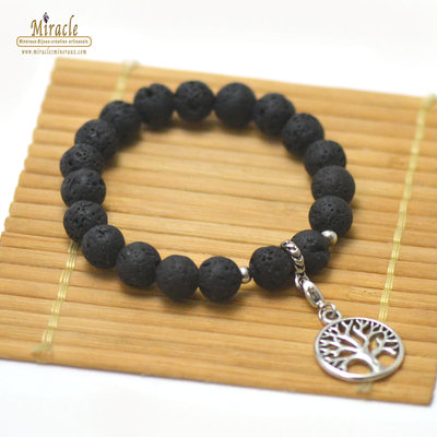 bracelet en pierre naturelle de pierre de lave 1