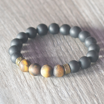 04 bracelet homme odt onyx givré 5