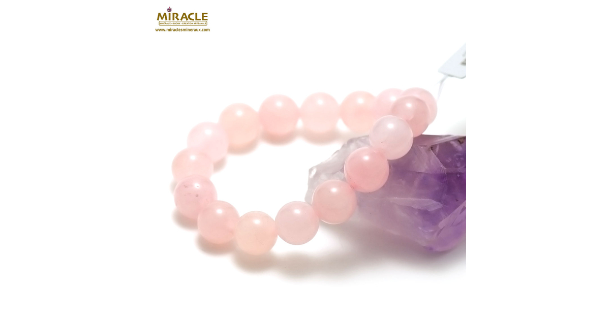 Bracelet Perle D'eau Douce Et Quartz Rose – Plaqué Or, Pierre Naturelle