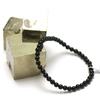 ronde 4 mm 1 bracelet en pierre naturelle de tourmaline noir