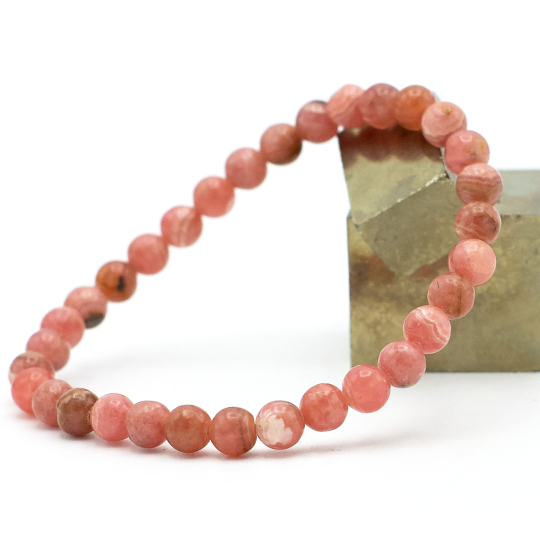 Collana In Rodochrosite Argentina Placcata Oro - Foto 4