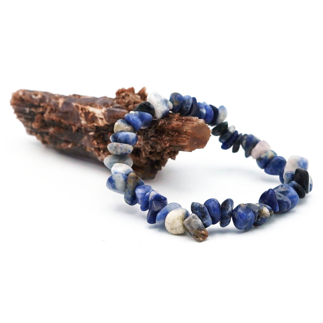 Lot De 4 Bracelets En Pierres Naturelles - 3 Jaspes, 1 Sodalite, Perles 6 Mm, Neufs