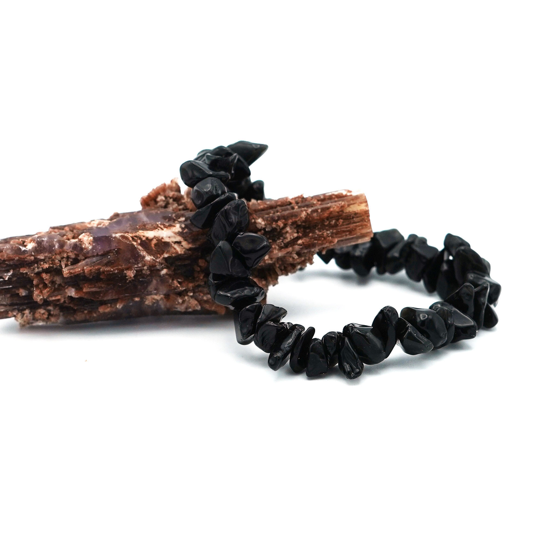 Bracelet en Obsidienne Noire – Pierre Naturelle | le soleil de madagascar