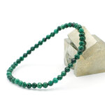 F ronde 4 mm 1 bracelet en pierre naturelle de malachite