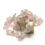 F ts baroque collier pierre naturelle quartz rose