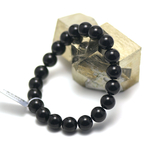 Perle ronde 10 mm bracelet pierre neturelle onyx