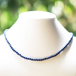 perle ronde 6 mm 1 collier en pierre naturelle de lapis lazuli