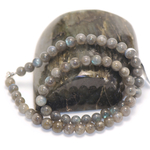 Ronde 8 mm collier en pierre naturelle de labradorite