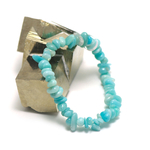 F %22chips%22 bracelet pierre naturelle d'amazonite