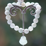 pendentif boudha 10 mm 1 bracelet pierre naturelle de jade