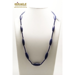 F L grande olive ronde 4 mm 1 collier en pierre naturelle de lapis lazuli