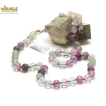 long ronde 10 mm 1 collier en pierre naturelle de fluorite