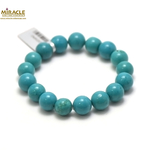 ronde 12 mm 1 bracelet en pierre naturelle de turquoise