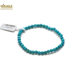 ronde 4 mm 1 bracelet en pierre naturelle de turquoise