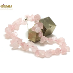 F galet brut 1  collier pierre naturelle quartz rose
