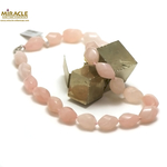 F olive torsadé 1 collier pierre naturelle quartz rose