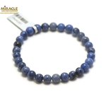 Ronde 6 mm bracelet en pierre naturelle de dumortierite