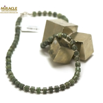 A rondelle-argenté ronde 3 mm 1 collier en pierre naturelle de jade néphrite de canada