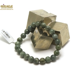 ronde 8 mm  bracelet en pierre naturelle de jade néphrite de canada