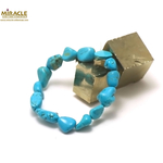 F galet baroque bracelet en pierre naturelle de turquoise