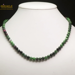 ronde 6 mm 1 collier en pierre naturelle de zoïsite