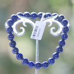 Perle ronde 8 mm 1 bracelet en pierre naturelle de lapis lazuli