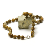 ronde 10 mm 1 collier en pierre naturelle de jaspe paysage