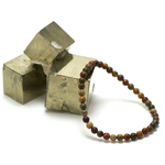 ronde 4 mm 1 bracelet en pierre naturelle de jaspe picasso