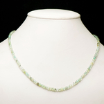 ronde 4 mm collier en pierre naturelle de phrénite