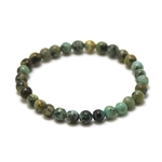ronde 6 mm bracelet en pierre naturelle de turquoise dafrique