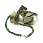 ronde 4 mm 1 collier en pierre naturelle de turquoise d'afrique