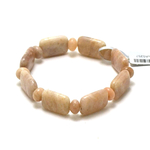 F palet rectangle rondelle bracelet en pierre naturelle de pierre de soleil