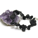 Ts baroque 1 bracelet en pierre naturelle de tourmaline noir
